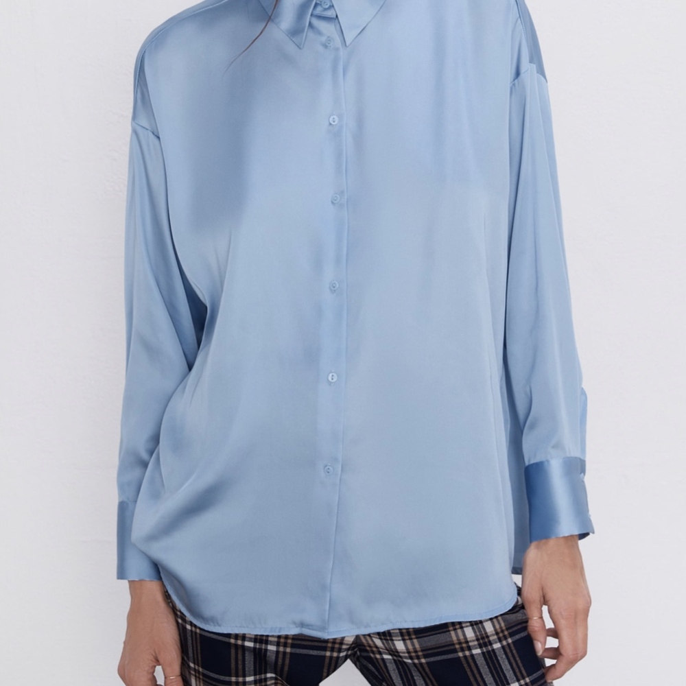 SATIN TOP - Picture 3 of 7